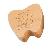 RETUOLWAG Children Tooth Box For Lost Baby Teeth Wooden Storage Case Decorative Nursery Collection Wooden Tooth Box