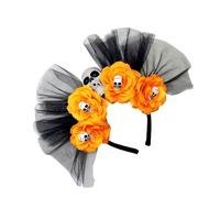 RETUOLWAG Flower Crown Headband Halloween Cincos Des Mayoes Party Costume Dias Des Los Muerto Headpiece Photography Props Womens Dia De Los Muerto Headband