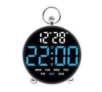 RETUOLWAG Multifunctional LED Digital Clock With Large Display And Integrated Double Alarm Date Week 24Hour Display For Home Digital Alarm Clock