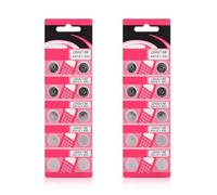 RETUOLWAG Pack Of 10/20pcs AG12 LR43 Button Batteries AG12 LR43 Alkaline Coin Cells For Watches Small Electronics Long Lifespans