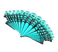 RETUOLWAG Professional Acrylic Ear Expanders Set 50PCS Mixed Sizes Trendy Colors Piercing Accessories Ear Stretching Cones Body Piercing Acrylic Expanders