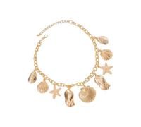 RETUOLWAG Stylish Vacation Layering Neck Chain Pendant Necklace Marine Charm Shell Sea Star Neckchain Coastal Pendant Necklace