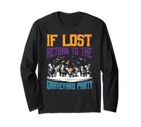 Return to Graveyard Party Halloween Spooky Haunted Season Long Sleeve T-Shirt