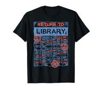 Return to Library Card Book Lover Librarian T-Shirt