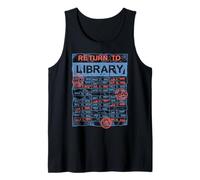 Return to Library Card Book Lover Librarian Tank Top