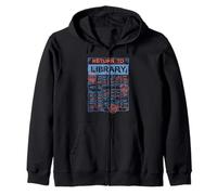 Return To Library Card Book Lover Librarian Zip Hoodie