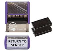 Return to Sender Self Inking Rubber Stamp for Stamping Your Return to Sender Documents - Black Return to Sender Stamp with 2 Extra Inkpad