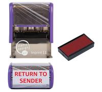 Return to Sender Self Inking Rubber Stamp for Stamping Your Return to Sender Documents - Red Return to Sender Stamp with 1 Extra Inkpad