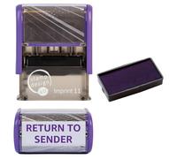 Return to Sender Self Inking Rubber Stamp for Stamping Your Return to Sender Documents - Violet Return to Sender Stamp with 1 Extra Inkpad