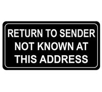 Return to Sender Sticker,1x2 inch 300pcs Return to Sender Labels for Small Business Envelope,Box,Cartons Shipping
