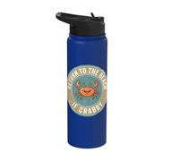 Return to The Beach If Crabby Funny Crab Stainless Steel Insulated Water Bottle