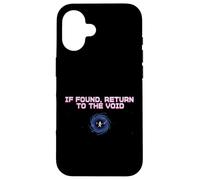 Return To Void Cosmic Space Quote Case for iPhone 16