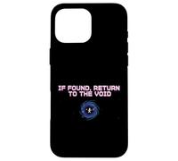 Return To Void Cosmic Space Quote Case for iPhone 16 Pro Max