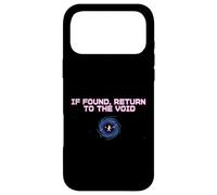 Return To Void Cosmic Space Quote Case for iPhone 17 Pro Max