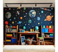 Returning to School Universe Starry Sky - photography background and party banner 2D design party decoration