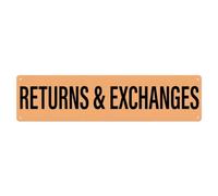 Returns Exchange Customer Service Metal Tin Sign