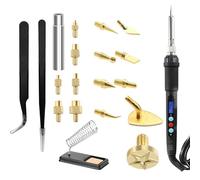 RETUXEP 3D Printing Accessories Smoothing Tool Kit - 30W Ceramic Heating Element Soldering Iron - Jewellery Soldering - Heat Insert Brass Nut Kit