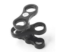 RETYLY Aluminum Alloy Scuba Diving Light Torch Dual Ball Joint Arm And 2 Butterfly Clip Clamp Mount For Underwater Photography Camera