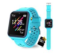 Retysaz Kids Smart Watch 16 Game Smart Watch for kids Phone Fashion Smartwatches for Children 3-14 Great Gifts To Girls Boys Electronic Learning Toys (Blue)