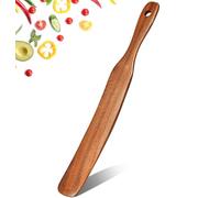 RETZLA 10 Inch Wooden Spurtle, Skinny Sourdough Spatula, Mixing Stirring Tool for Sourdough Starter & Deep Jar Baking