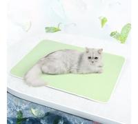 RETZLA Dog Cooling Mat - Breathable Cool Pad for Dogs and Cats, Washable Pet Cooling Mat for Indoor/Outdoor Pets, Non-Slip Bottom (Green, 15.7x19.7inches/40 * 50cm)