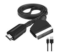 RETZLA HDMI Compatible SCART Cable HDMI to SCART Video Converter Adapter for HDTV, DVD, and Sky Box STB (HDMI-SCART)