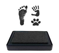 RETZLA Ink Pad for Baby Footprint, Handprint, Paw Print Pad, Create Impressive Keepsake Stamp, Non-Toxic, Ideal Baby Shower Registry Gift (Black)