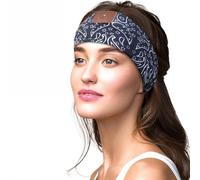 RETZLA Wireless Bluetooth Sleep Headphones Headband for Side Sleepers, Running, Yoga, Workout - 1 Headband & 1 Set Detachable Headphones, Dark Blue