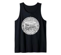 Reuben Sandwich Deli Illustration Badge Tastes Good Design Tank Top