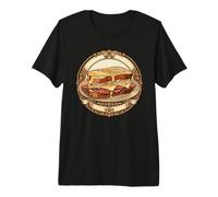 Reuben Sandwich Illustration Badge Deli Tastes Good Design Premium T-Shirt