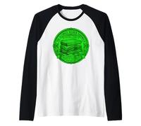 Reuben Sandwich Illustration Badge Deli Tastes Good Design Raglan Baseball Tee
