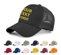 Reuhen Custom Mesh Baseball Cap with Embroidery Text Logo and Print Photo,Image, Personalized Adjustable Classic Vintage Trucker Hats Adjustable Summer Sun Hat for Man Woman