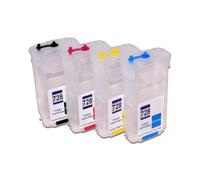 REUISAX 130ML Refillable Ink Cartridge With Chip Compatible With Designjet T730 T830 Printer Supplies For Part Number 728(1PC HP728 C 130ML)
