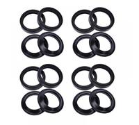REUISAX Front Fork Oil Seal Dust Seals Cover 43x54x11 Compatible With Motorcycle Models KLX250 KLX 250 2009 2010 2011 2012 2013 For Part Number 92049-0119 92049-0064(8PCS SEAL 8PC COVER)
