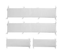 reukmuuc 4Pcs Crib Rail Bed Rail Covers for Toddler Safety, Protect Your Baby's Crib Reduce Collisions Heightened Crib Rail Covers White