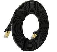Reulin 18M Ultra-Flexible CAT8 Flat Ethernet Cable, High-Speed 40Gbps, Compatible with Computer, Laptop, Server, Modem, Router, Printer, Gaming Console