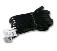 Reulin 3M Fax Telephone Phone Modem Cable Lead RJ11 to BT Plug Phone Socket - Black
