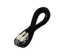 Reulin 5 Metre Single Audio Cable RCA Plug To RCA Plug 5m, White, Male/Male