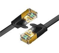 Reulin Ethernet Cable 3.2M - Cat.7 Flat Lan Cable 10G For Wifi Extender, Modem Router, Internet Booster, Network Switch, RJ45 Plug Adapter, Ethernet Splitter, PS3-PS4 Pro, Laptop, Computer (3.2M)