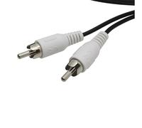 Reulin Single RCA Cable 2.5 Metres length - RCA Audio Cables Phono Plug Male-to-Male Lead - Audio Wire for Stereo Speaker Adapter Extensions Amp Subwoofer