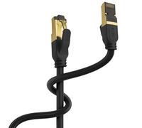 Reulin SSTP Stranded Copper 1.5m Cat 8 Fast High Speed Internet Ethernet Cable 1,5 M 40-G RJ45 LAN Patch Cord For Network Switch Gaming Console Router Modem Smart TV Docking Station PC - 1.5 Metre