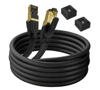 Reulin SSTP Stranded Copper 10m Cat 8 Fast High Speed Internet Ethernet Cable 10,0 M 40-G RJ45 LAN Patch Cord For Network Switch Gaming Console Router Modem Smart TV Docking Station PC - 10 Metre