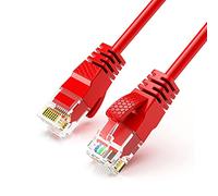 Reulin Ultra-Thin, Ethernet Cable, 5M-Red, High-Speed Internet Lan Wire Cat6 Ethernet Cable 1GHz Gigabit RJ45 Network Lead Patch Cord For Smart TV, Computer, Laptop, Android TV Box, Gaming PC, Xbox