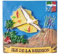 Reunion Island France Refrigerator Magnet Tourist Souvenir Fridge 3D Decoration Craft