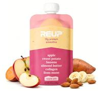 Reup Collagen Protein Smoothie - 12g Protein, 10g Collagen, Dairy Free, Ready to Drink - High Protein Snacks for Adults, Dairy Free Protein Shakes, Protein Pouches Adult, Smoothie Pouches - 8 Count