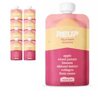 Reup Collagen Protein Smoothie - 12g Protein, 10g Collagen, Dairy Free, Ready to Drink - High Protein Snacks for Adults, Dairy Free Protein Shakes, Protein Pouches Adult, Smoothie Pouches - 8 Count