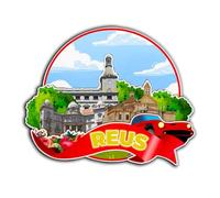 Reus Catalonia Spain Magnet Fridge Magnet Wooden 3D Landmarks Travel Collectible Souvenirs Decoration Handmade -3758