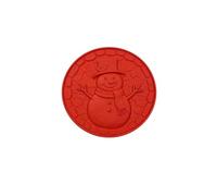 Reusable 15.7 Inch Circular Concrete Stepping Stone Mold, Silicone Garden Path Paver Mold for DIY Cement Walkway, Patio Yard Decoration, Pour Your Own Stones (Red N)