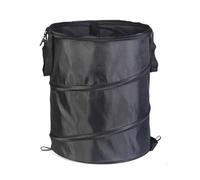 Reusable 37L Pop Up Garden Waste Bag, Heavy-Duty Collapsible Garden Bag With Handles, Portable Camping Bin, Ideal for Camping, Yard & Garage Use, Multiple Colors Available (Black)