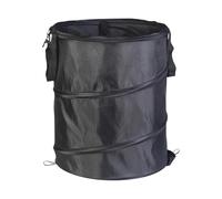 Reusable 37L Pop Up Garden Waste Bag, Heavy-Duty Collapsible Garden Bag With Handles, Portable Camping Bin, Ideal for Camping, Yard & Garage Use, Multiple Colors Available (Black)